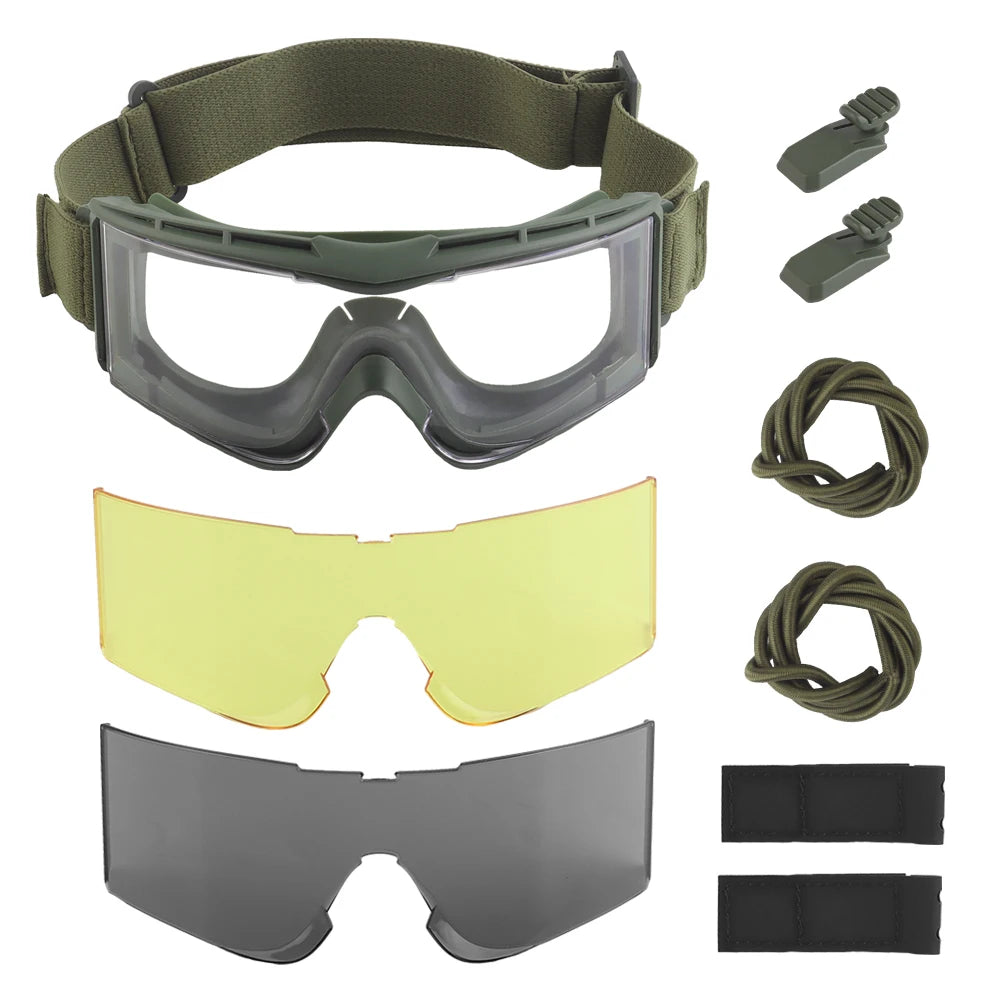 Tactical Airsoft Goggles Windproof Dustproof Protective Glasses