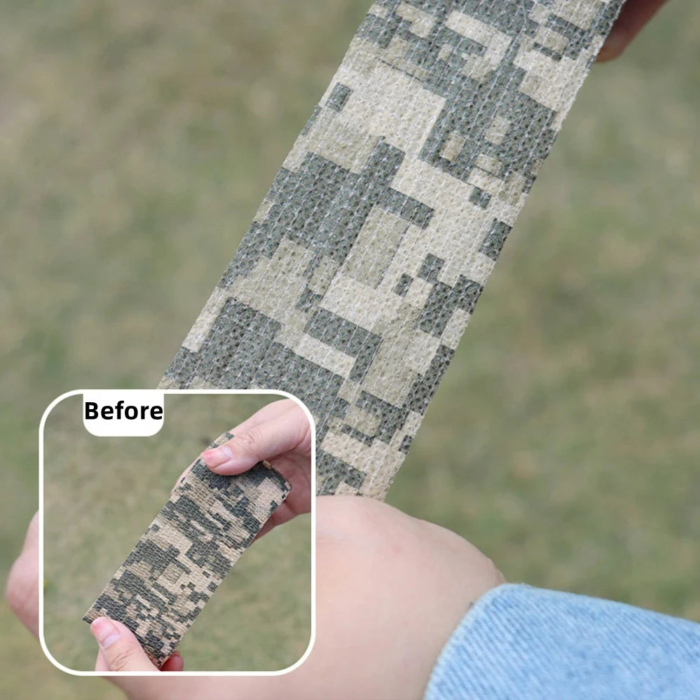 1 roll of 4.5m x 5cm waterproof stealth camouflage tape