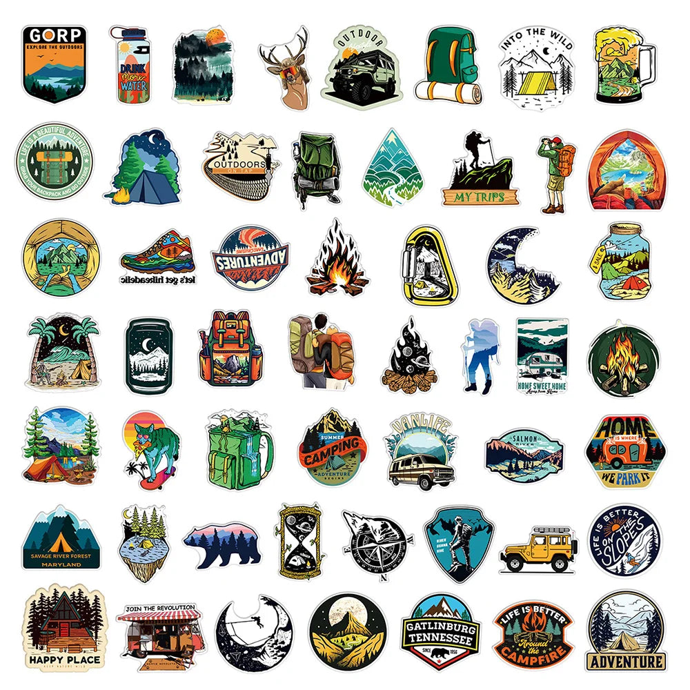 Pack of 10/30/50/100 waterproof decoration stickers