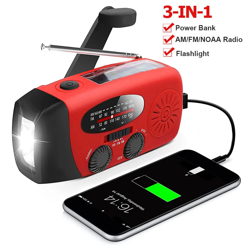 AM/FM/NOAA Multifunction Emergency Radio