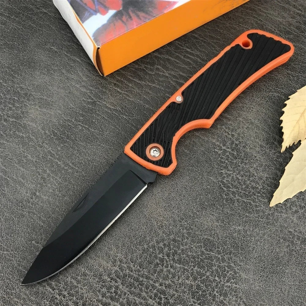 Tactical Folding Hunting Knife with Serrated Blade, Outdoor Military Knives, Camping Survival Tool