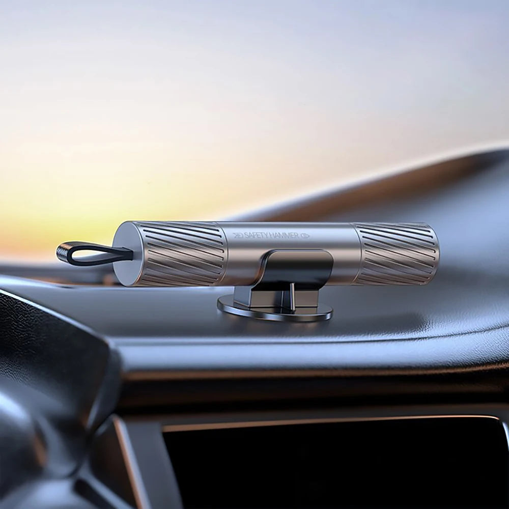 Marteau de sécurité universel en alliage d'aluminium pour voiture, brise-vitre pour sauver des vies, camping, conduite, évasion, outil d'urgence
