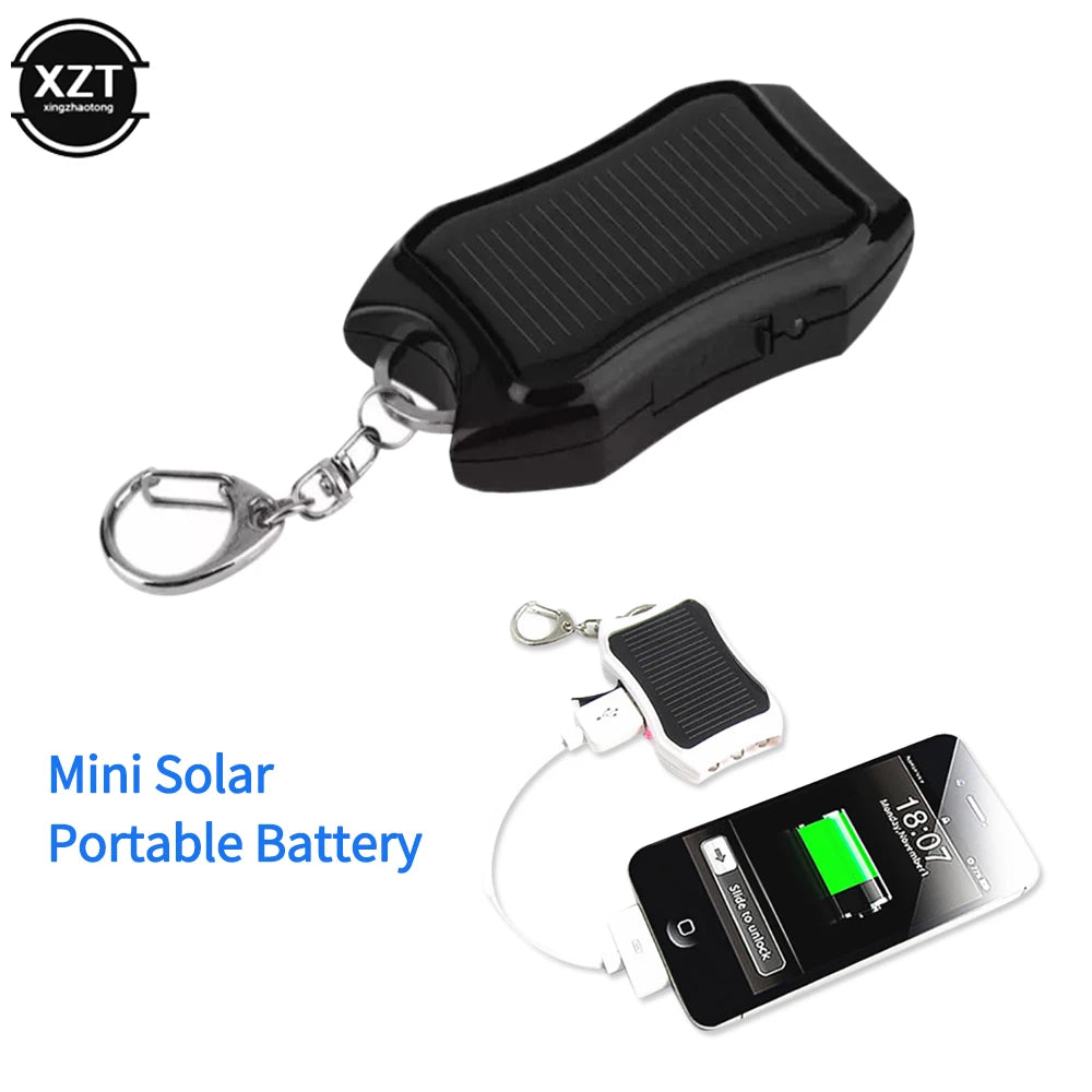 Solar keychain charger