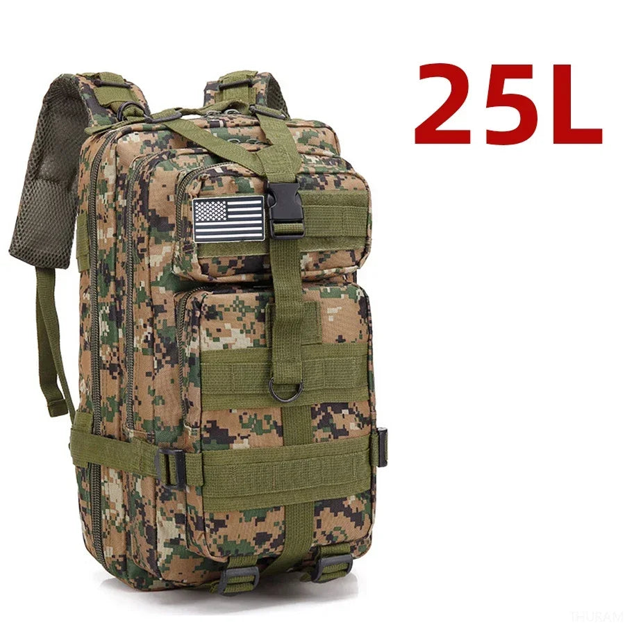 25L/50L Waterproof Backpack for Hiking, Fishing, Hunting, Outdoor Sports, Camping