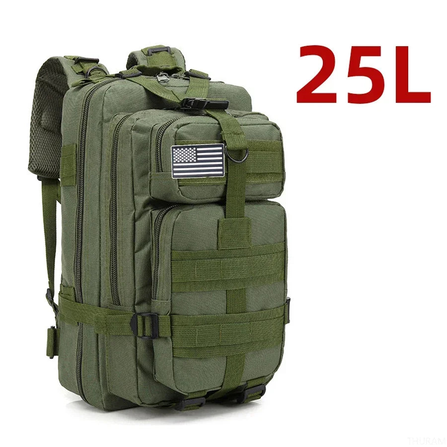 25L/50L Waterproof Backpack for Hiking, Fishing, Hunting, Outdoor Sports, Camping