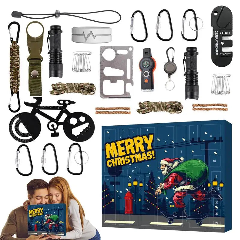 Advent Calendar Survival Kits, Christmas Gift