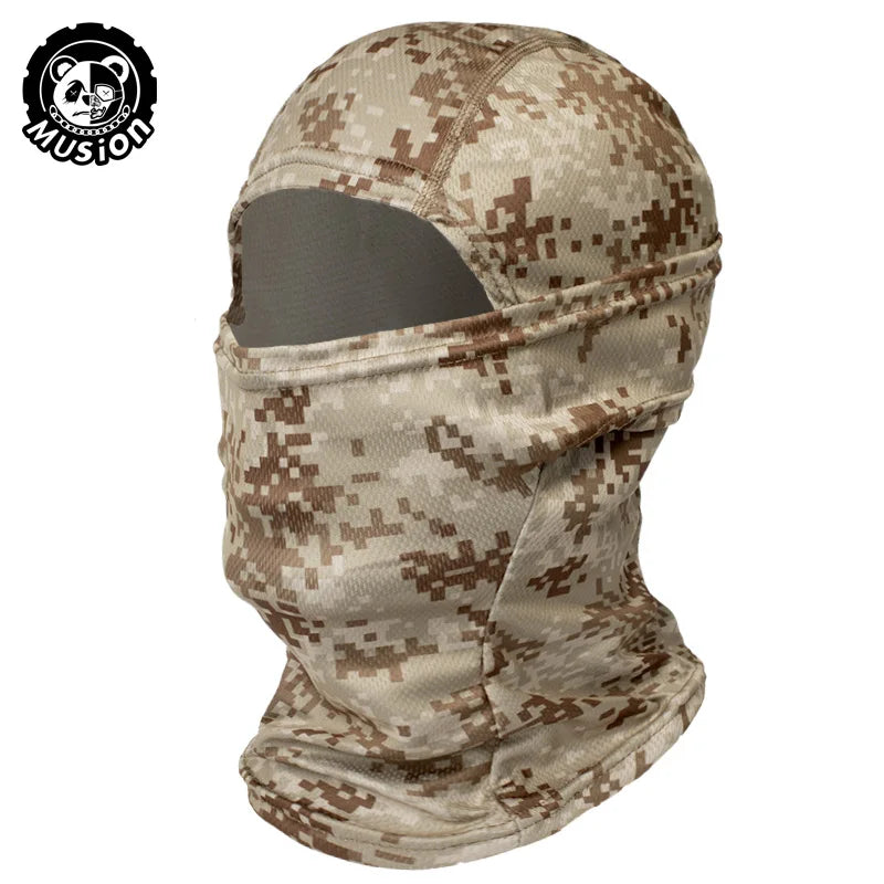 Musion Camouflage Balaclava Face Mask Bandana Hood Headwear for Motorcycle Skiing Hunting