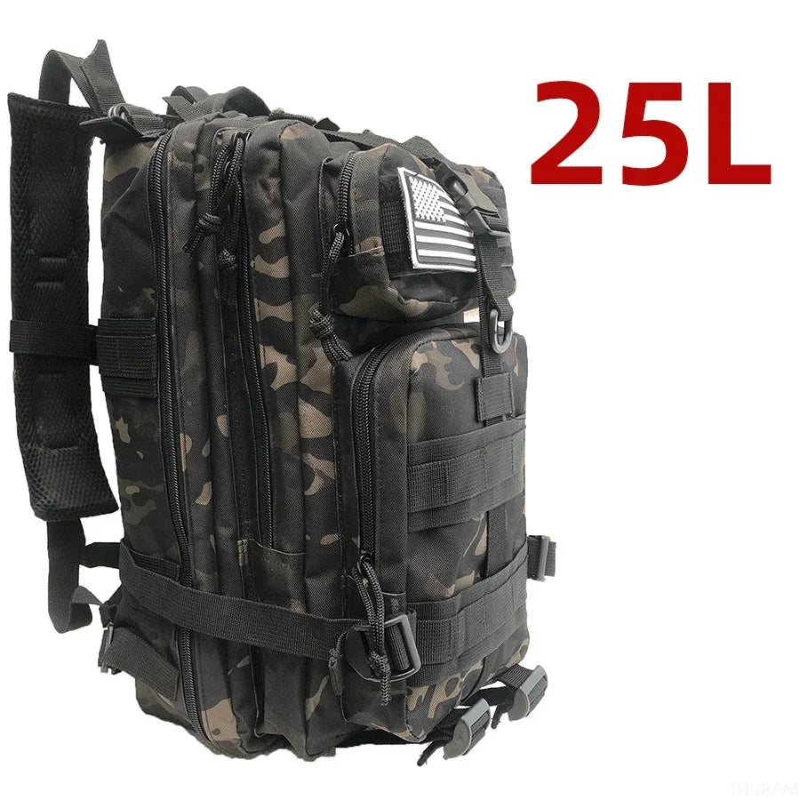 25L/50L Waterproof Backpack for Hiking, Fishing, Hunting, Outdoor Sports, Camping