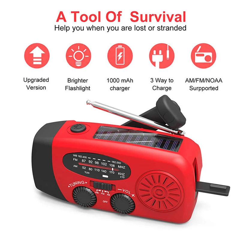 AM/FM/NOAA Multifunction Emergency Radio