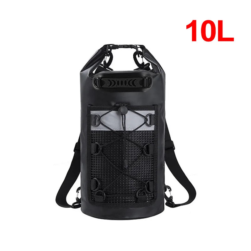10L 20L 30L PVC Waterproof Swimming Backpack for Kayaking Trekking Rafting Boating