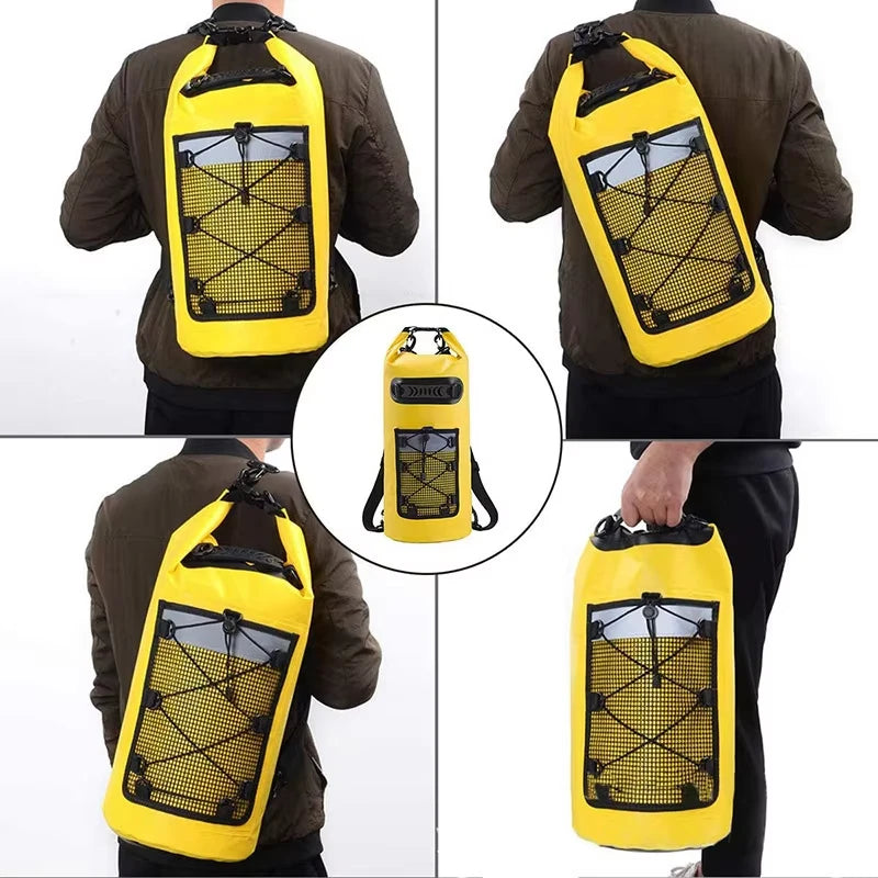 10L 20L 30L PVC Waterproof Swimming Backpack for Kayaking Trekking Rafting Boating
