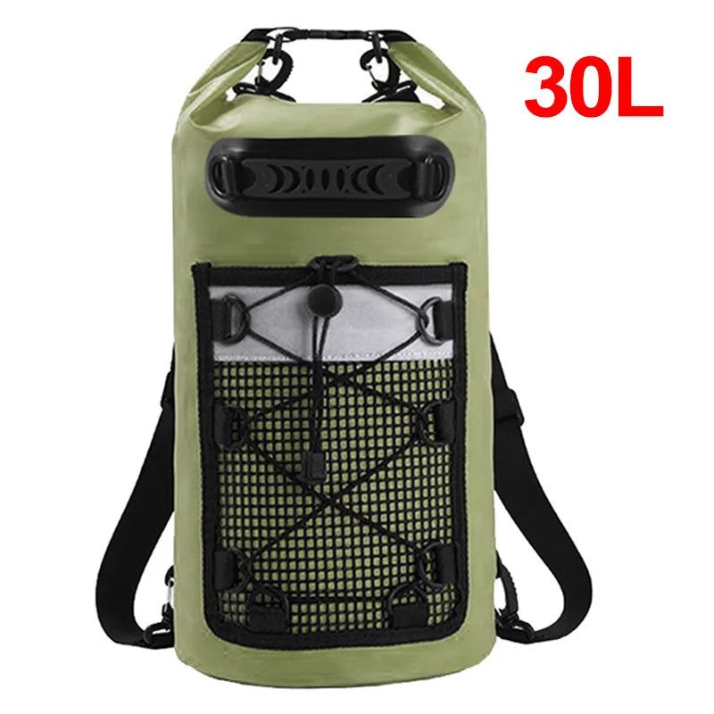 10L 20L 30L PVC Waterproof Swimming Backpack for Kayaking Trekking Rafting Boating