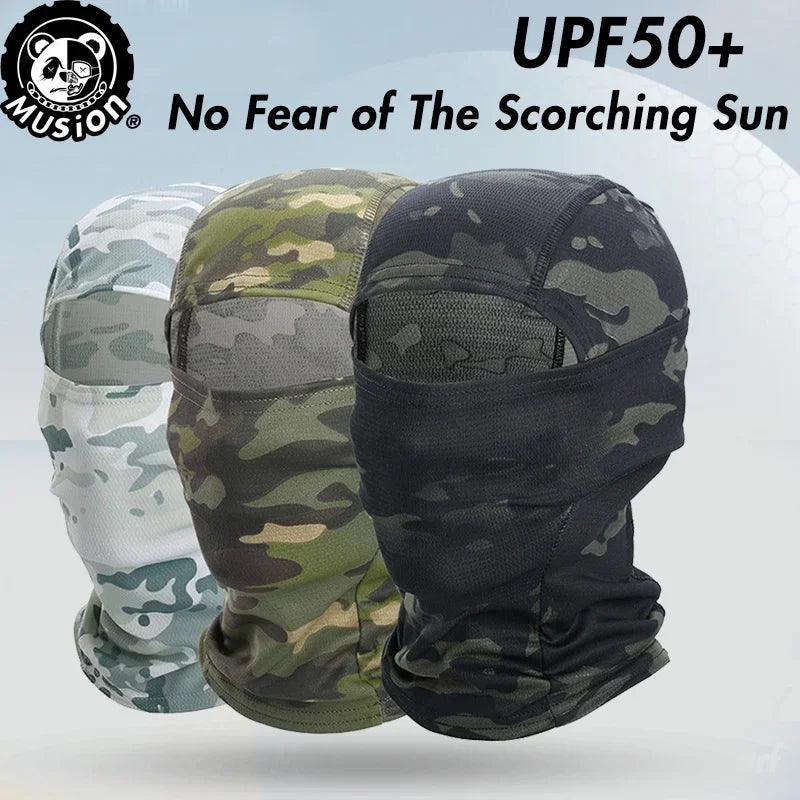 Musion Camouflage Balaclava Face Mask Bandana Hood Headwear for Motorcycle Skiing Hunting