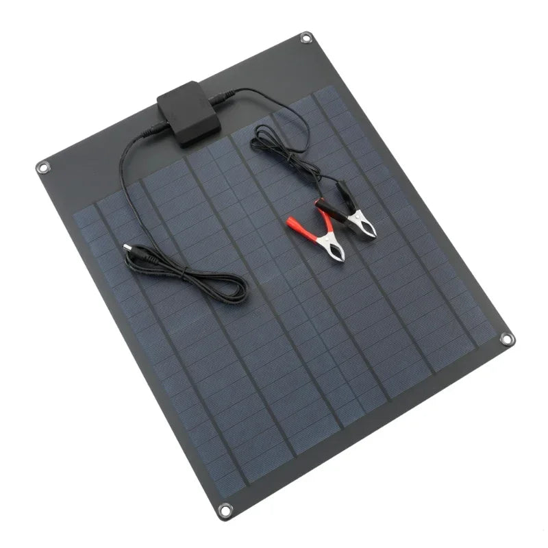 20W Waterproof Solar Panel, USB + Type C Portable Charger for Camping