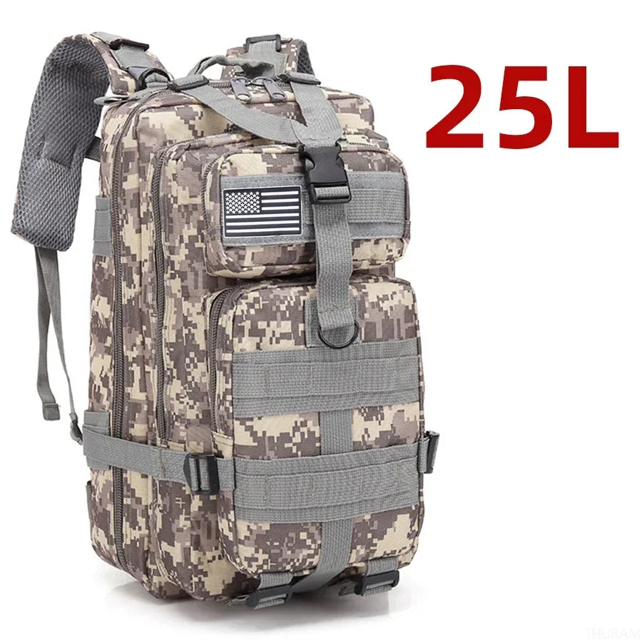 25L/50L Waterproof Backpack for Hiking, Fishing, Hunting, Outdoor Sports, Camping