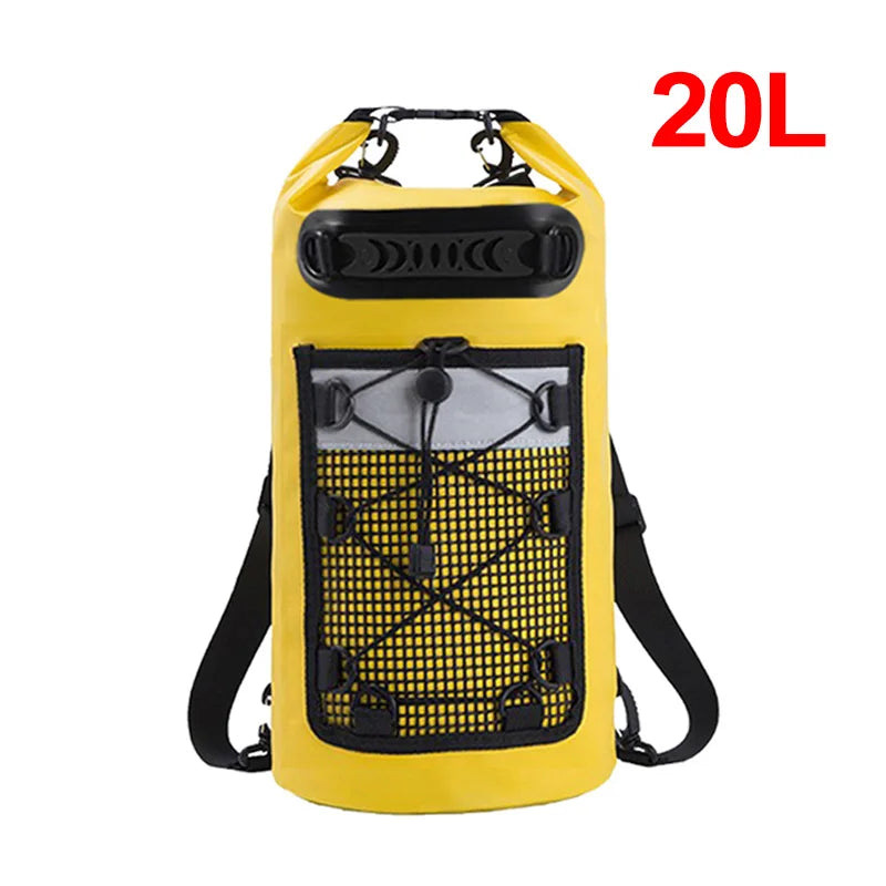 10L 20L 30L PVC Waterproof Swimming Backpack for Kayaking Trekking Rafting Boating