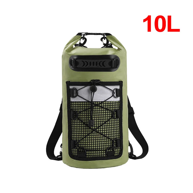 10L 20L 30L PVC Waterproof Swimming Backpack for Kayaking Trekking Rafting Boating
