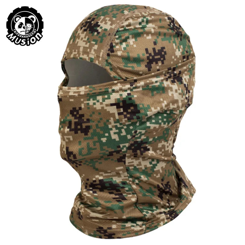 Musion Camouflage Balaclava Face Mask Bandana Hood Headwear for Motorcycle Skiing Hunting