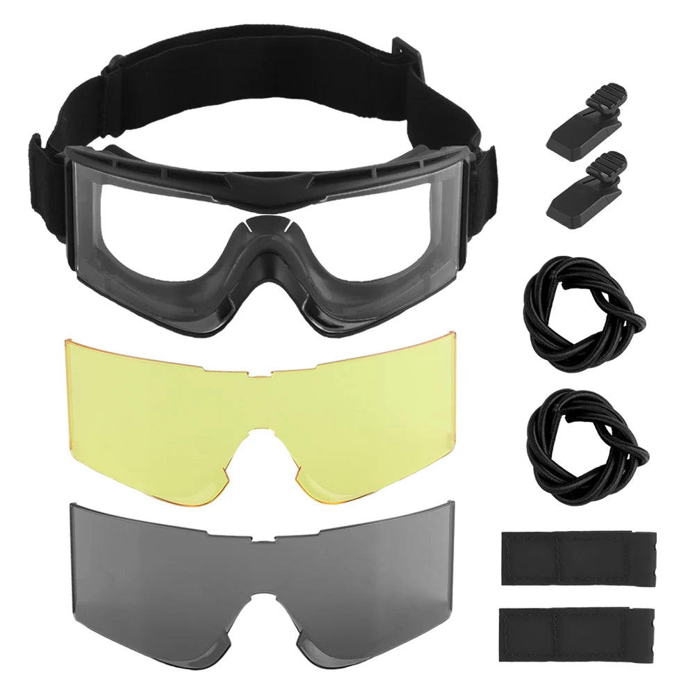 Tactical Airsoft Goggles Windproof Dustproof Protective Glasses