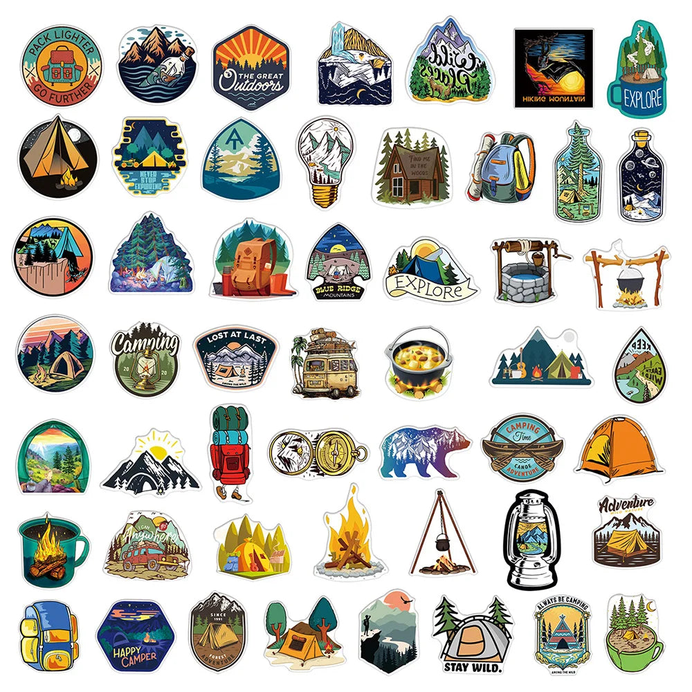 Pack of 10/30/50/100 waterproof decoration stickers