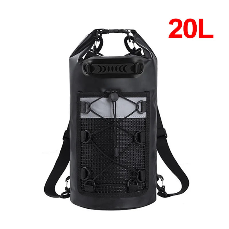 10L 20L 30L PVC Waterproof Swimming Backpack for Kayaking Trekking Rafting Boating