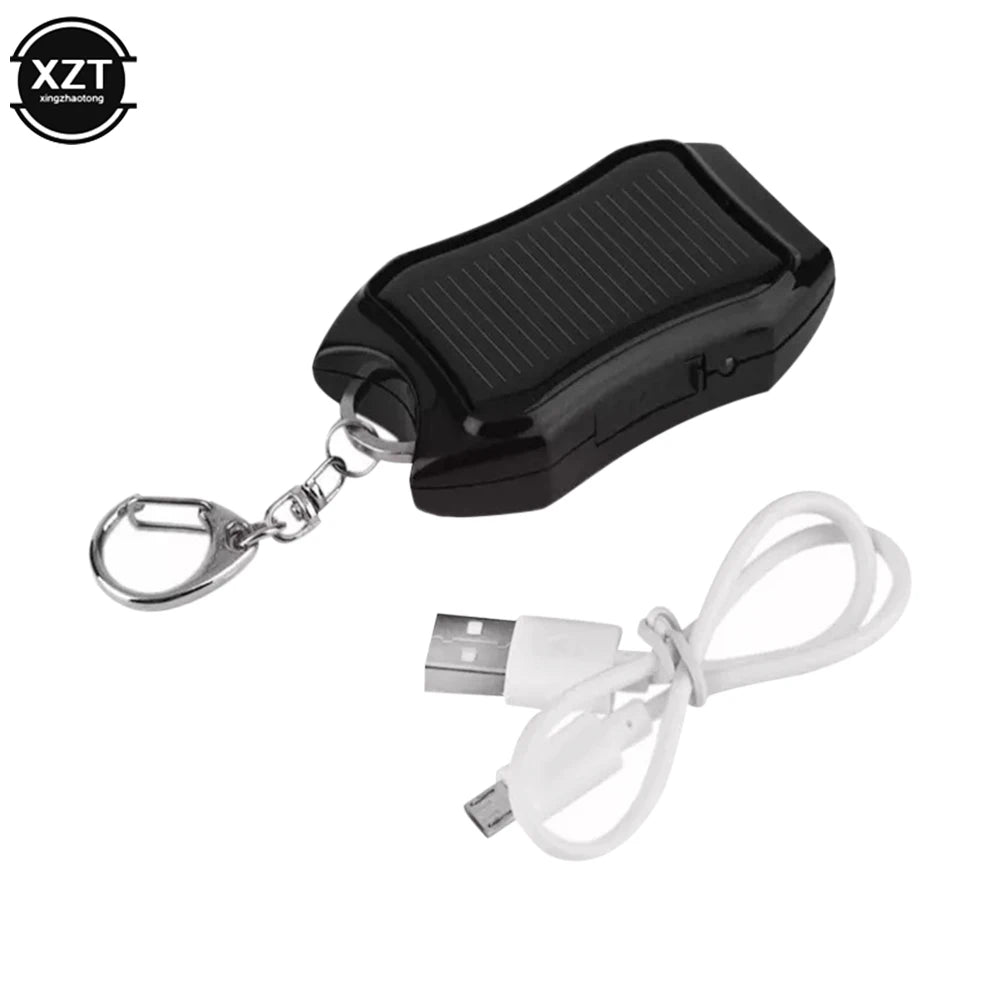 Solar keychain charger