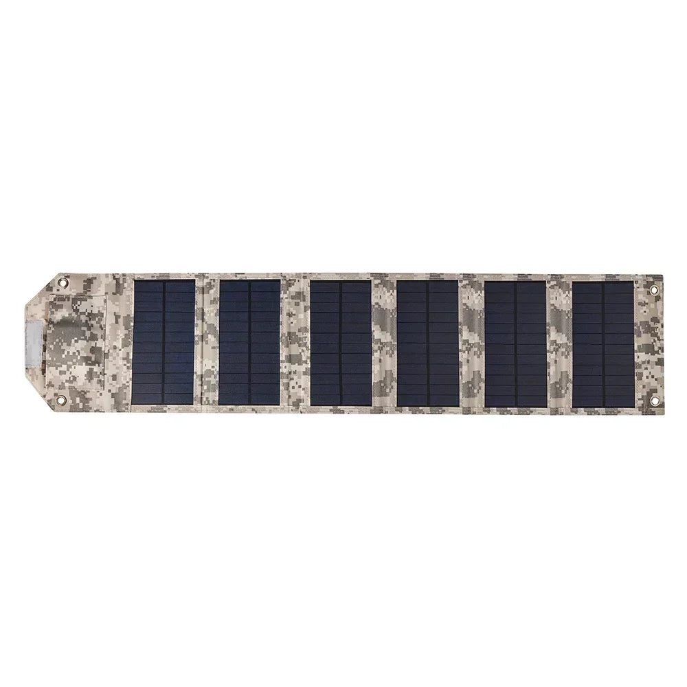 12W Foldable Solar Panel, 5V USB Solar Charger, for Camping, Hiking, Cable Included