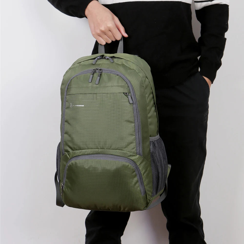 Lightweight, waterproof, foldable backpack, ideal for travel, hiking or day trips