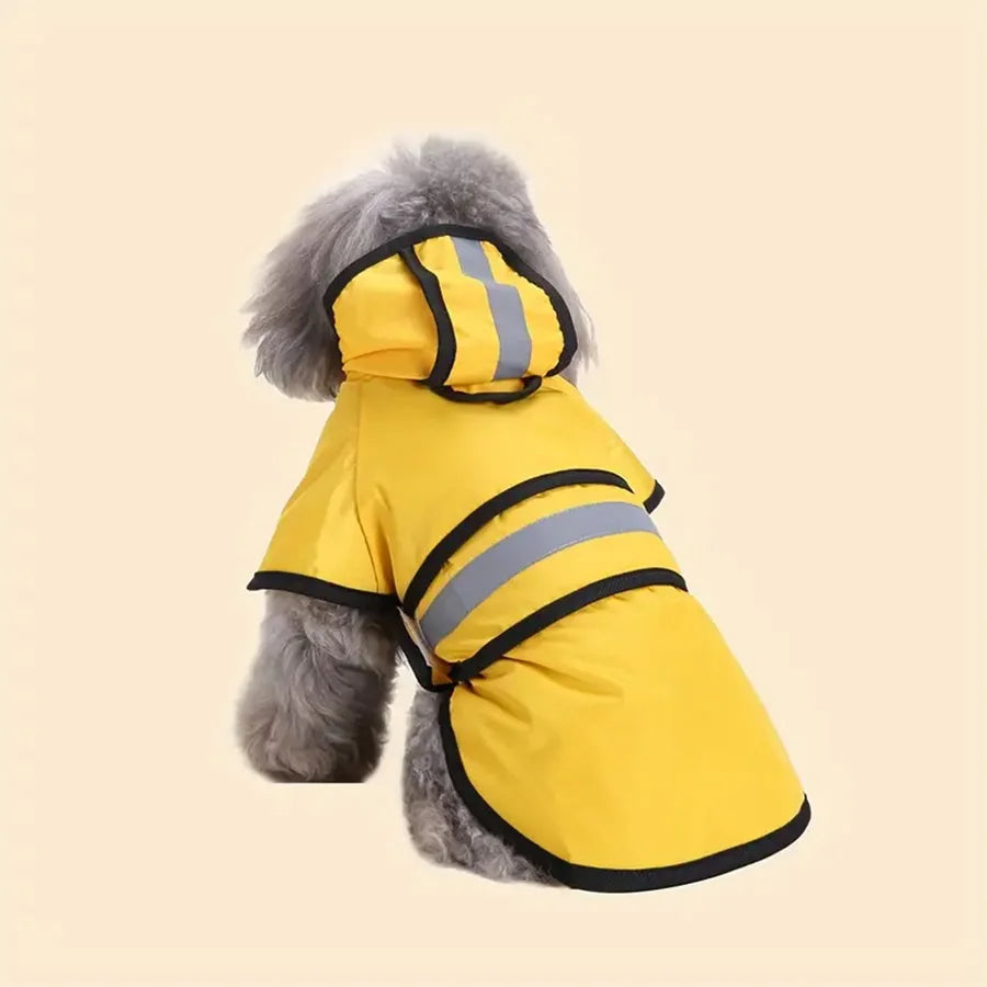 Adjustable, waterproof and windproof dog raincoat