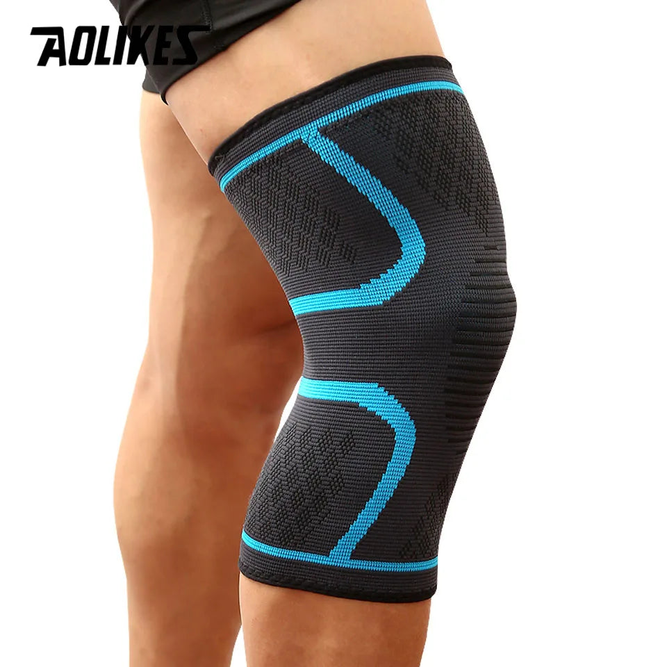 AOLIKES 1 Piece Nylon Elastic Knee Support Brace for Sports Running Hiking