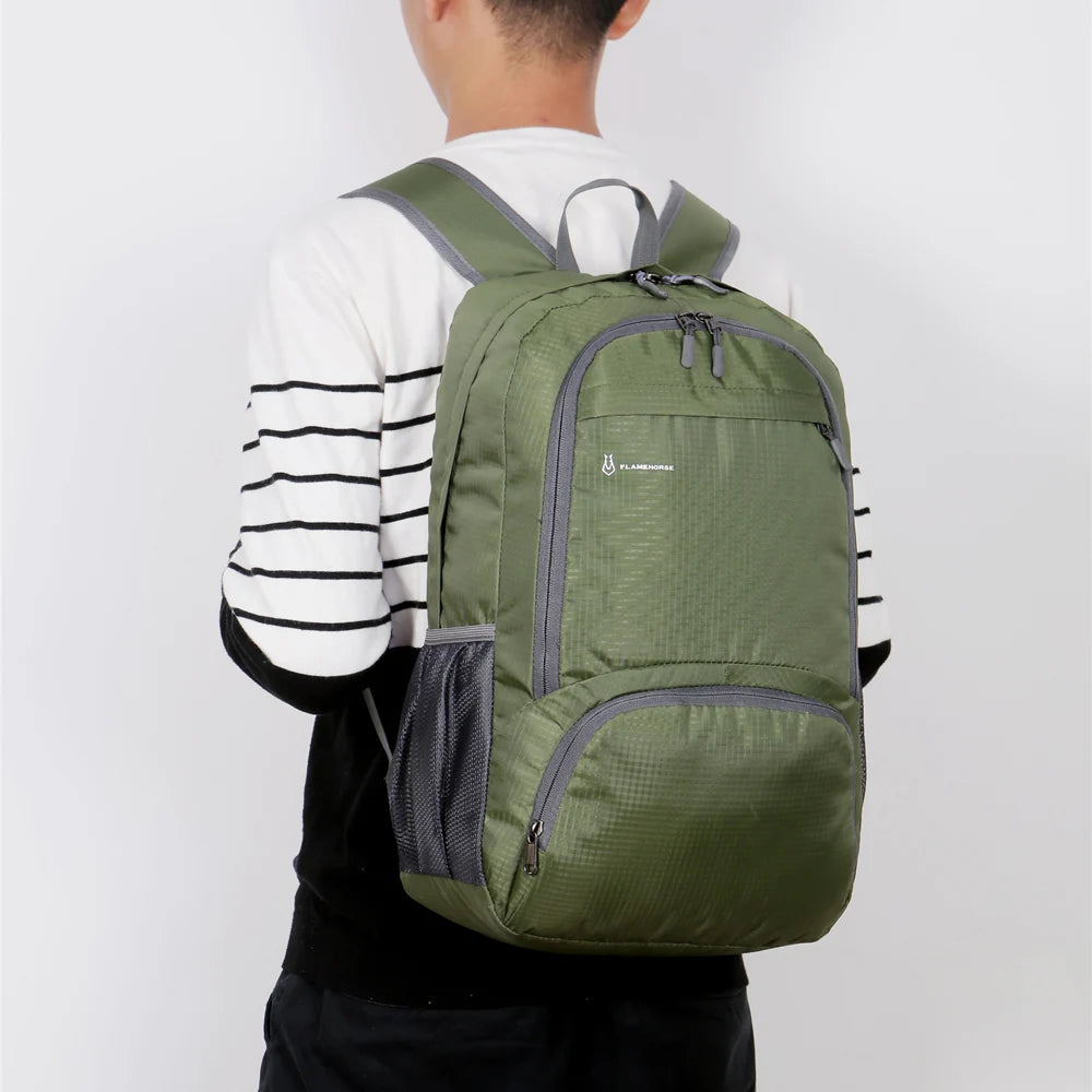 Lightweight, waterproof, foldable backpack, ideal for travel, hiking or day trips