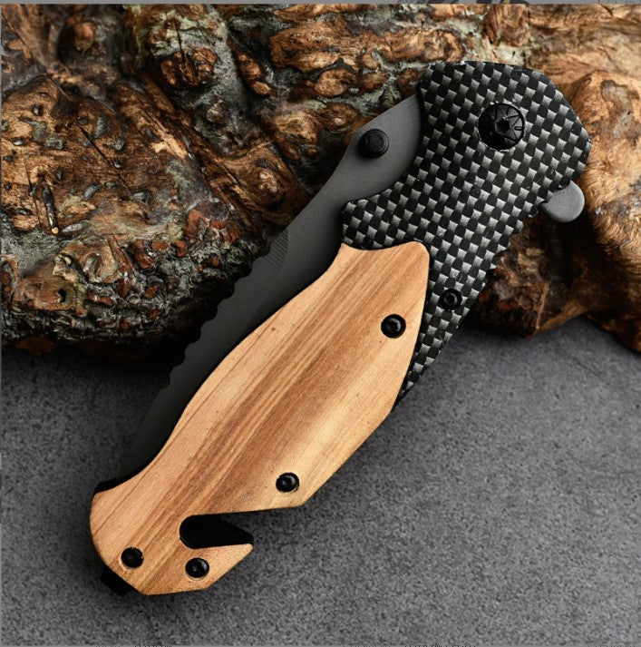 Couteau tactique pliant pour le camping, haute dureté et tranchant