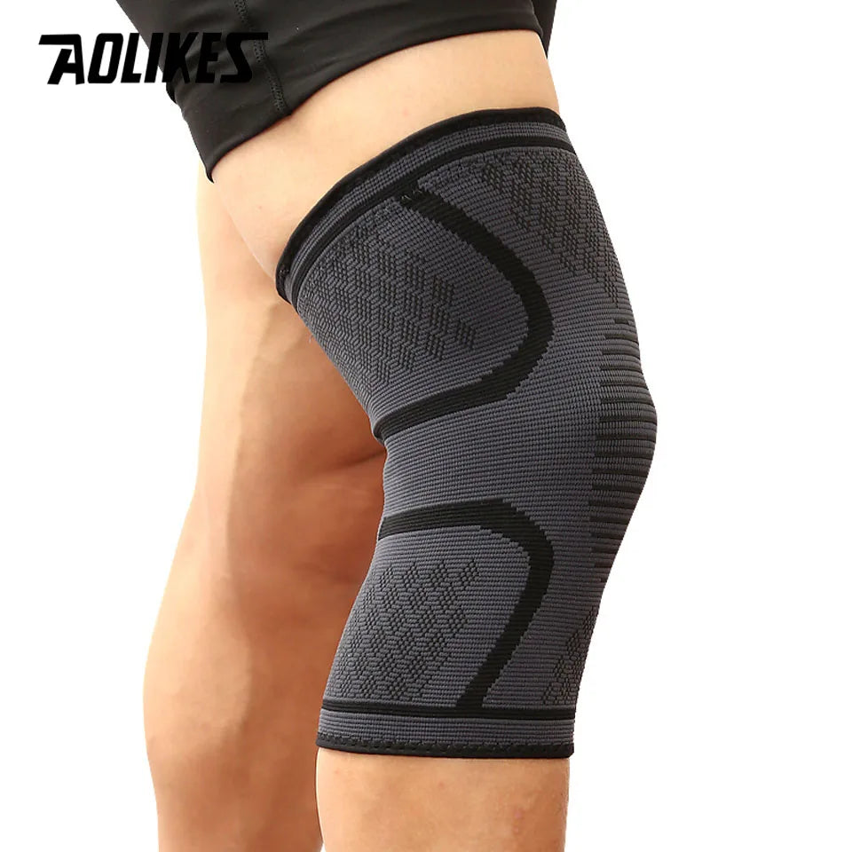 AOLIKES 1 Piece Nylon Elastic Knee Support Brace for Sports Running Hiking