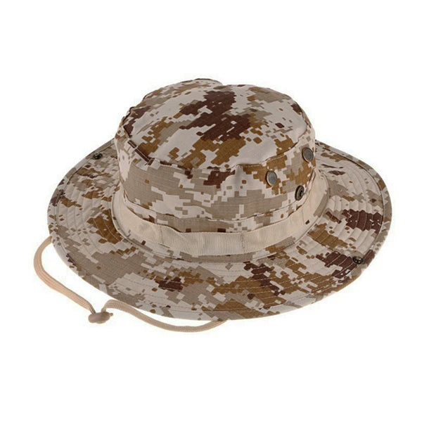 Camouflage tactical hat, bucket hat ideal for camping, climbing, fishing, hiking