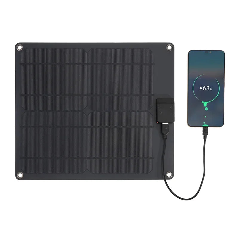 20W Waterproof Solar Panel, USB + Type C Portable Charger for Camping