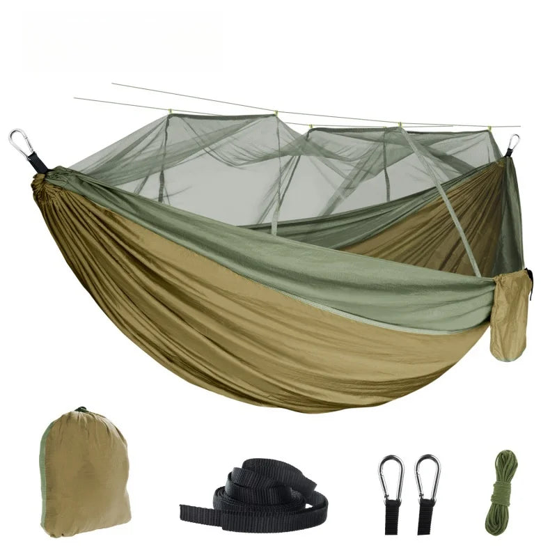 Portable Mosquito Repellent Hammock for Camping Travel Sleeping Gear