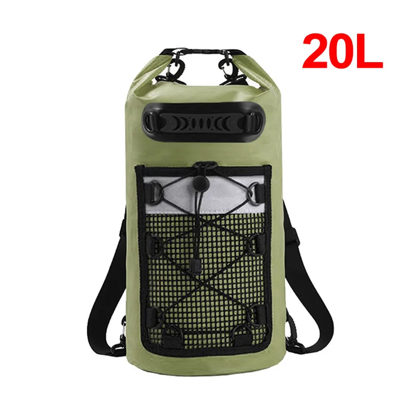 10L 20L 30L PVC Waterproof Swimming Backpack for Kayaking Trekking Rafting Boating