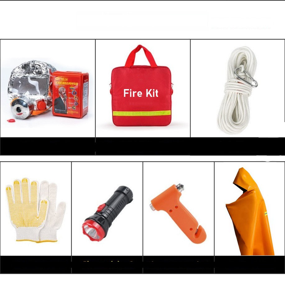 FIRE - The Vivre Demain® fire survival kit for quickly evacuating a burning area.