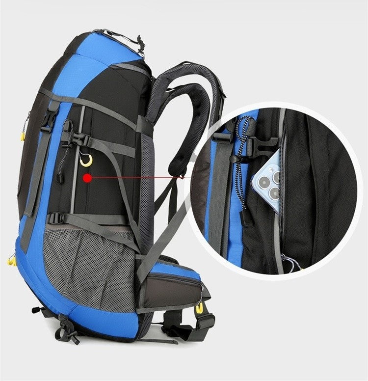 70L Large Capacity Hiking Backpack, Lightweight and Waterproof