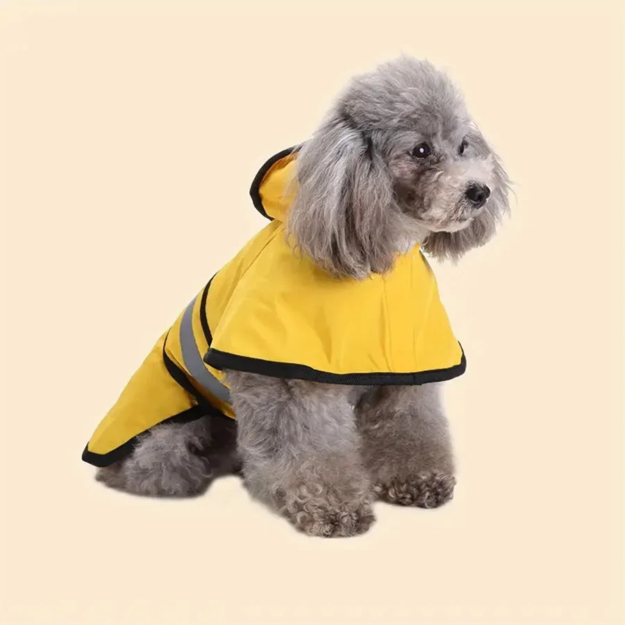 Adjustable, waterproof and windproof dog raincoat