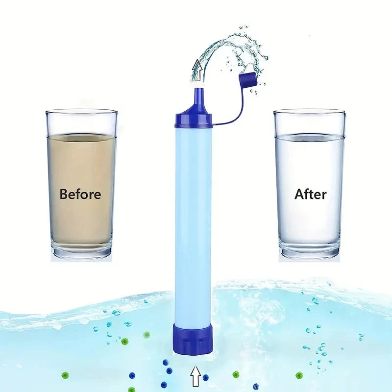Filtre à eau d'extérieur, purificateur d'eau de survie d'urgence pour le camping