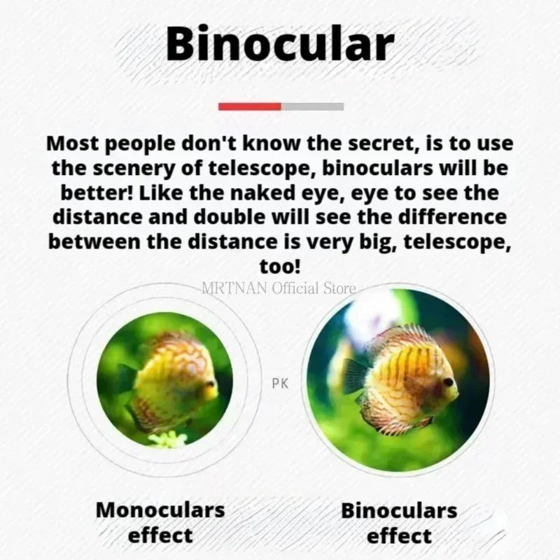 Powerful 4000x25 portable binoculars 
