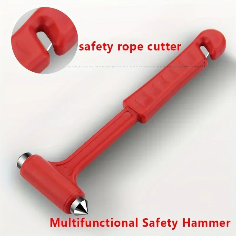 Two-in-one car emergency escape hammer, window breaker, seat belt cutter, portable car emergency rescue and escape tools 