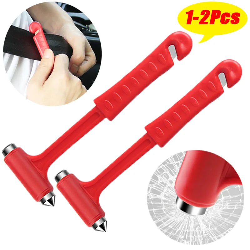 Marteaux d'évacuation d'urgence pour voiture deux en un, brise-vitre, coupe-ceinture de sécurité, outils portables de sauvetage et d'évacuation d'urgence pour voiture