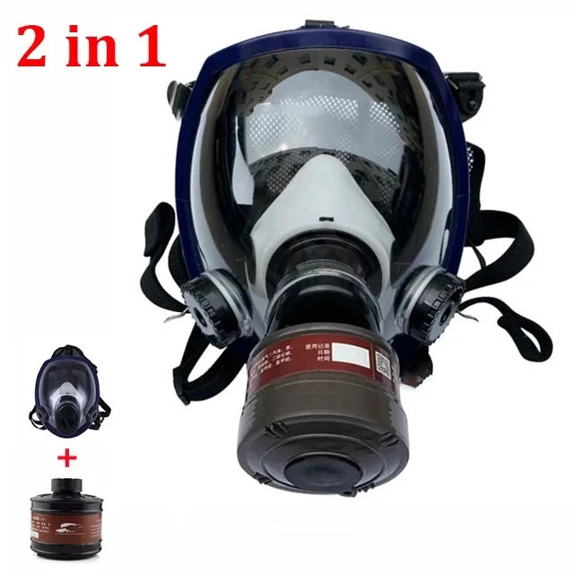 Full Face Respirator Gas Mask 40mm Activated Carbon Filter Cartridge Suitable for Fumes Chemical, Spray Paint, Tactical Survival