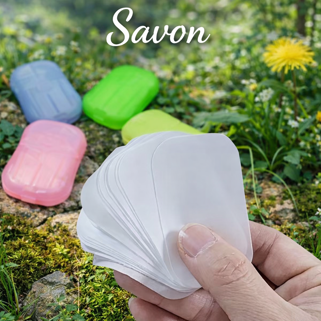 feuille savon carte voyage