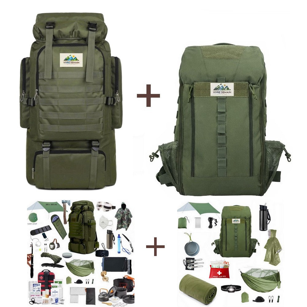 Pack Survie Duo – Autonomie et Bivouac pour 2 personnes