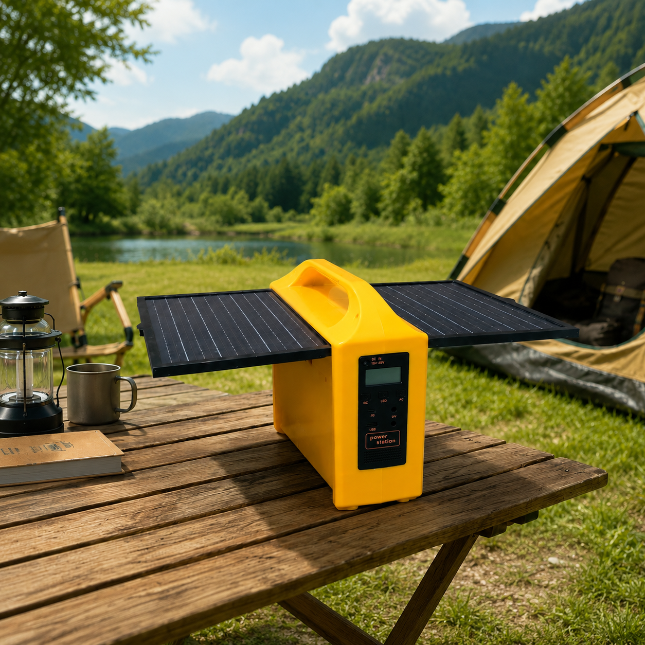 Station d’énergie solaire portable, batterie 100 W