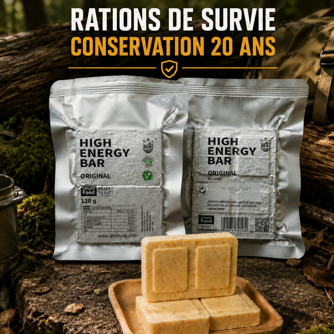 rations survie biscuit 20 ans
