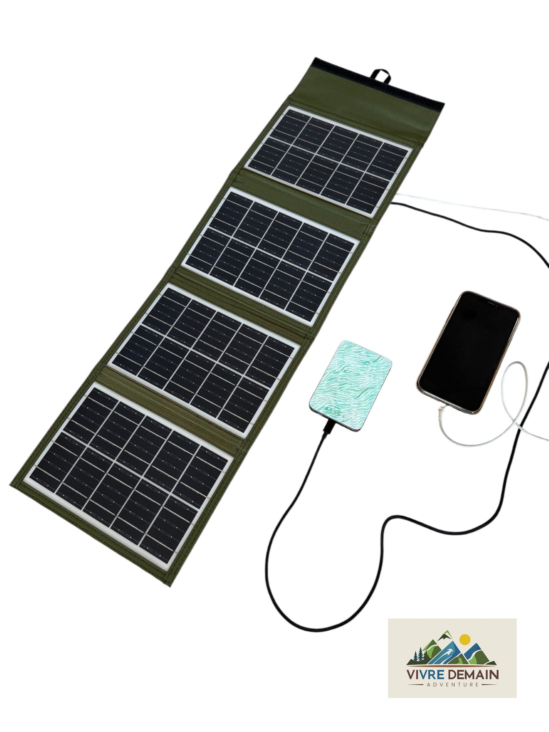 SOLAR - Panneau Solaire portable 20 watts Vivre Demain®